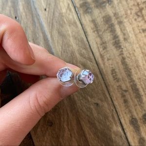 Custom Amethyst Kendra Scott Earring Studs